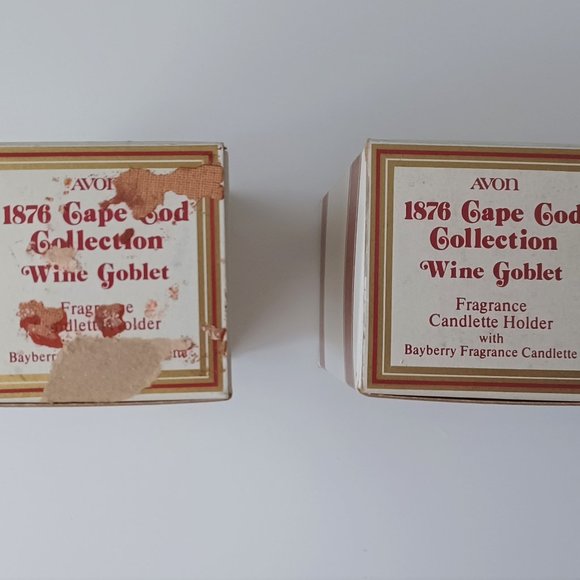 Vintage Avon Cape Cod Collection Ruby Glass 2 Goblets and 1 Creamer 1970s - Picture 13 of 15